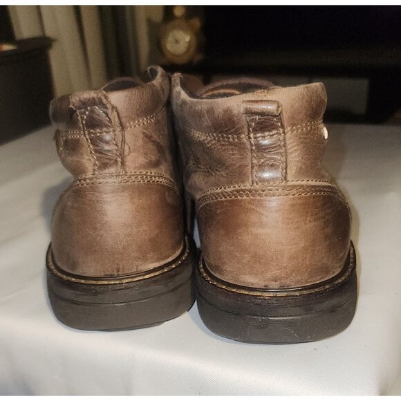 Ecco Mens Distressed Leather Ankle Boots Size 47 With Waterproof Technology - Picture 7 of 16